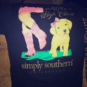 Navy Simply Southern long sleeve shirt